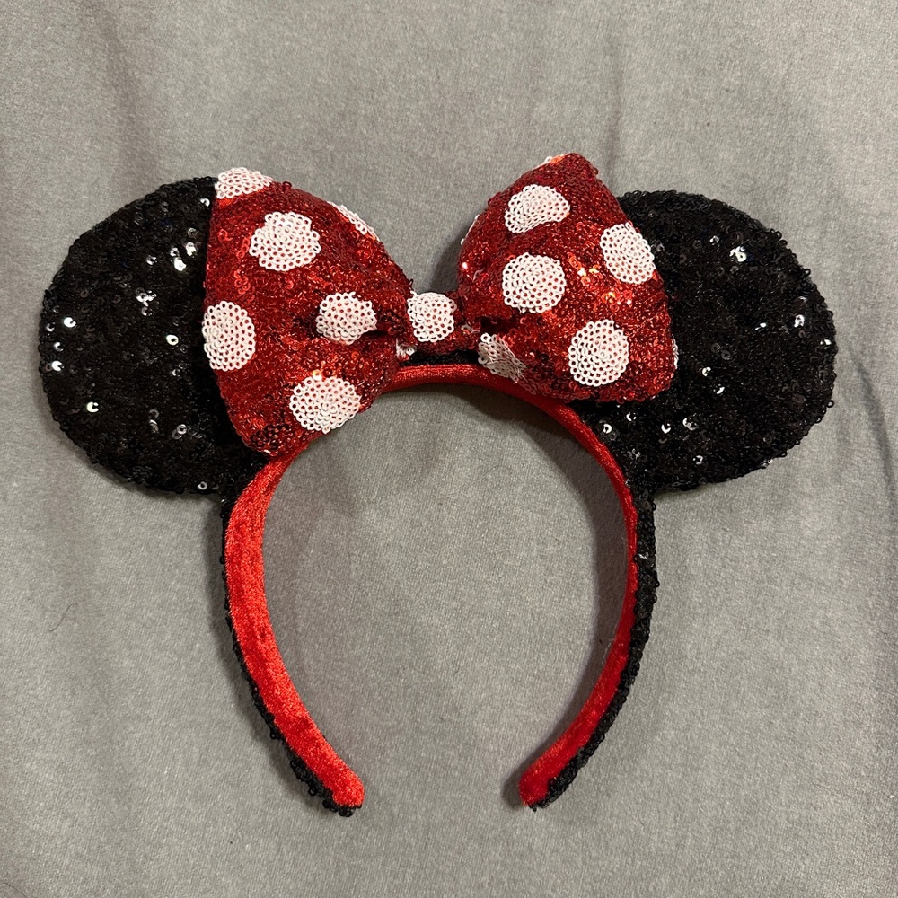 Sequin Minnie Mouse Ears Headband